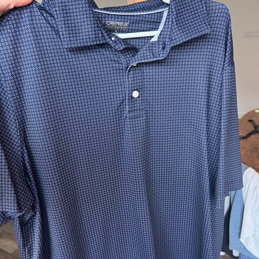 Men’s large golf performance polo